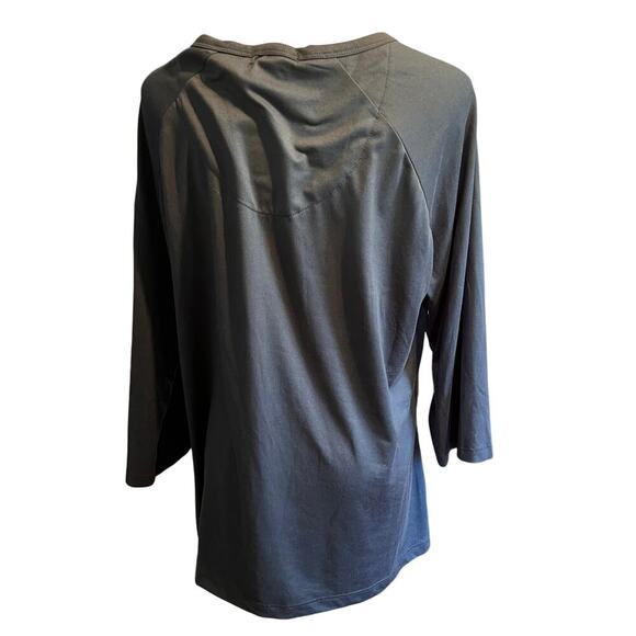 Ink & Ivy 3/4 Sleeve 3 Button Henley Teal Top.  Women's Size XL - Picture 2 of 7